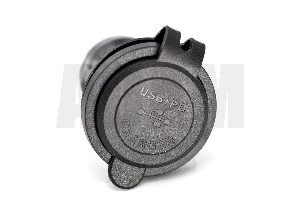 12V 24V DC USB 3,1A Type-C PD Şarj Port Yuvarlak MT-UP09