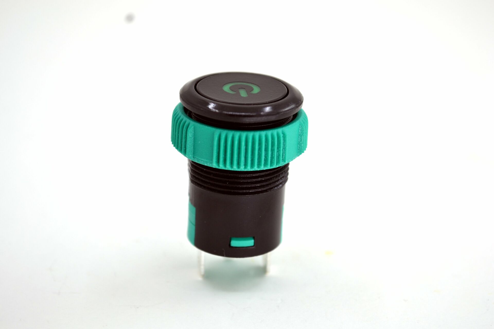 Yaylı 19mm 12V 20A Power Logolu Yeşil Işıklı Buton Elektrik Anahtarı MT-ANY11