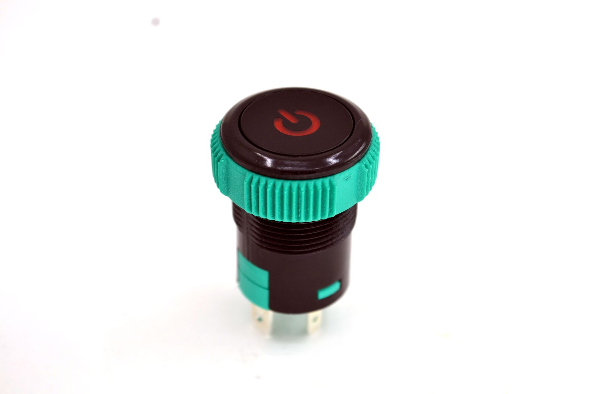 Yaylı 19mm 12V 20A Power Logolu Kırmızı Işıklı Buton Elektrik Anahtarı MT-ANY10