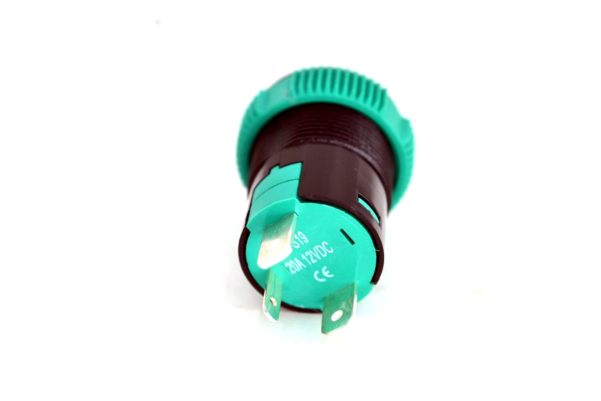 Yaylı 19mm 12V 20A Power Logolu Kırmızı Işıklı Buton Elektrik Anahtarı MT-ANY10