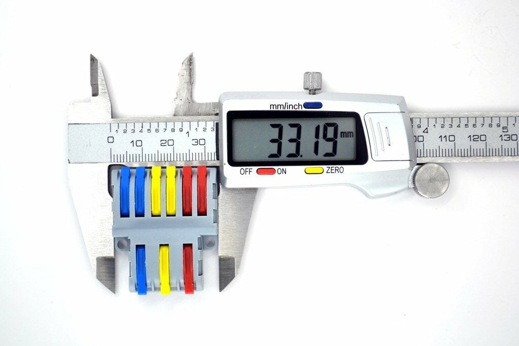 10 Adet 3 Giriş 2+2+2 Çıkış Kablo Konnektörü Mandallı Buat Klemensi MT-KL0306