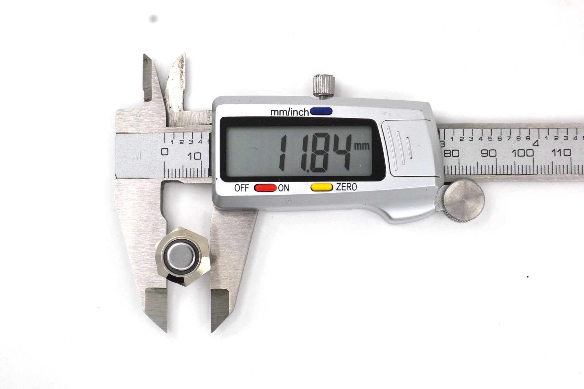12mm Yaylı Buton Anahtar 12V 24V Yeşil Işıklı Yuvarlak Metal MT-ANY03
